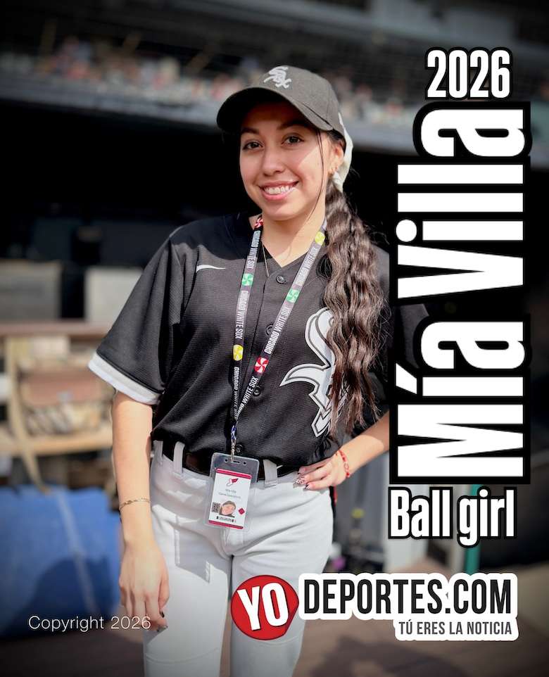Mia Villa ball girl de los White Sox