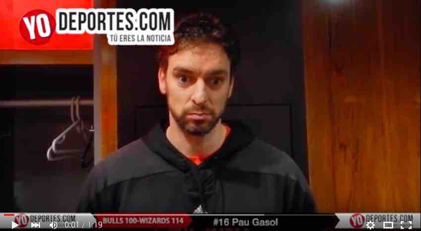Pau Gasol Bulls contra Washington Wizards