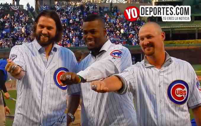 Jorge Soler recibe anillo de la Serie Mundial con los Cachorros de Chicago