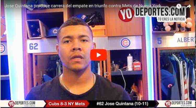 José Quintana produce carrera del empate en triunfo ante los Mets de Nueva York