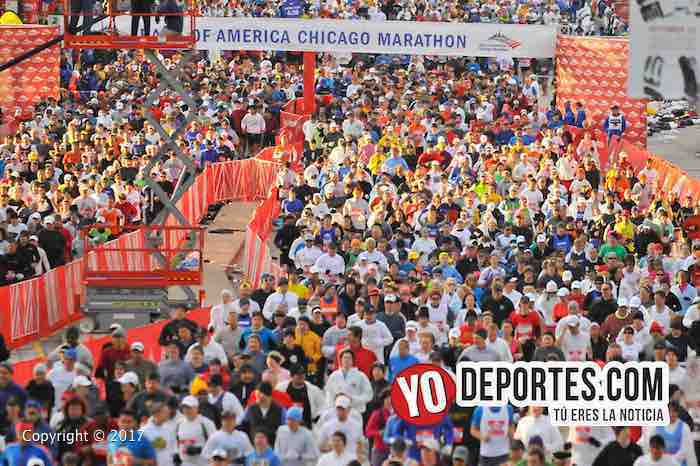 40 mil participantes y 1.7 millones de espectadores en Maratón de Chicago
