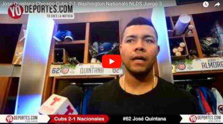 José Quintana sólido y Cachorros a un juego de eliminar a los Nacionales