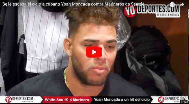 Se le escapa ciclo a cubano Yoan Moncada en triunfo de Medias Blancas contra Marineros de Seattle