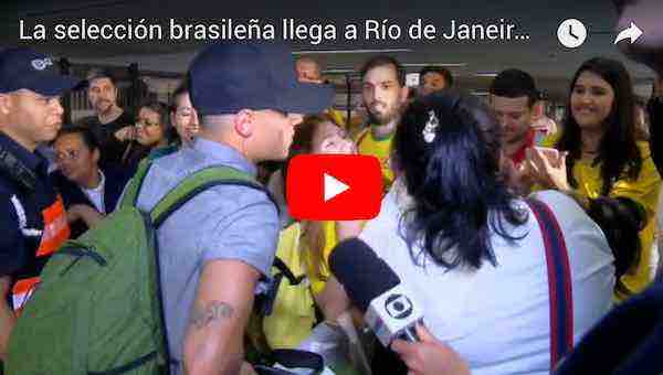La selección brasileña llega a Río de Janeiro tras la eliminación del Mundial de Rusia