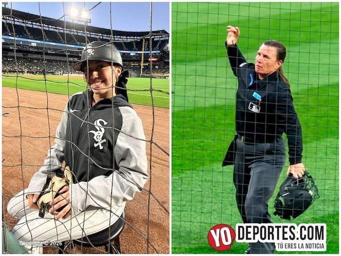 Nadie se dio cuenta pero hubo dos mujeres en juego de Medias Blancas la umpire Jen Pawol y Mia Villa