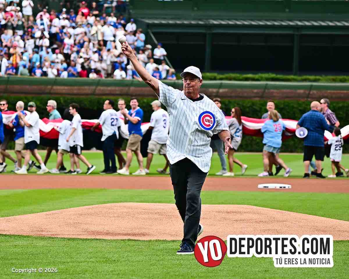Greg Maddux first pitch Chicago Cubs 150th anniversary