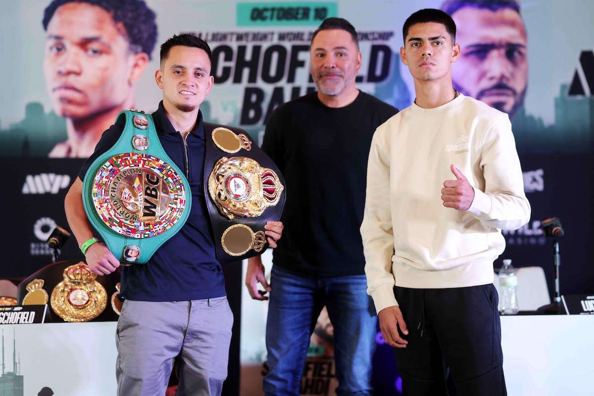 Oscar de la Hoya en Chicago: este sábado pone a Ricardo “El Niño” Sandoval a defender sus cintos ante Sergio “Yoreme” Mendoza